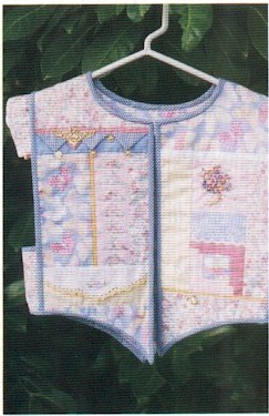 A nosegay of silk embroidered flowers
